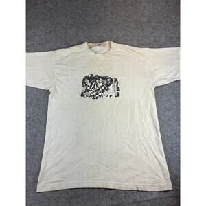 Vintage 90s Volcom Stone T Shirt Mens Large White Skate Double Sided Graphic